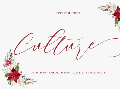 Culture Scripts callagraphy elegan fontcalligraphy fontscript freebies sellfonts