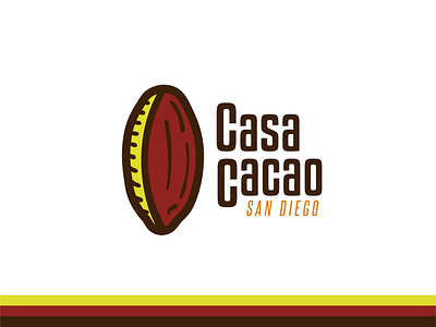 Casa Cacao branding design flat illustration logo minimal vector