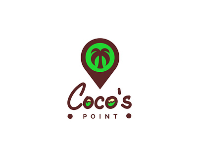 Coco's Point branding design flat food food and drink illustration illustrator logo millshakes minimal shakes vector