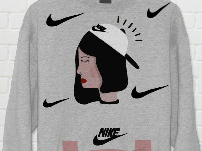 Nike brand illustration nike t shirt