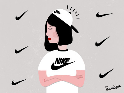 Nike brand illustration logo nike
