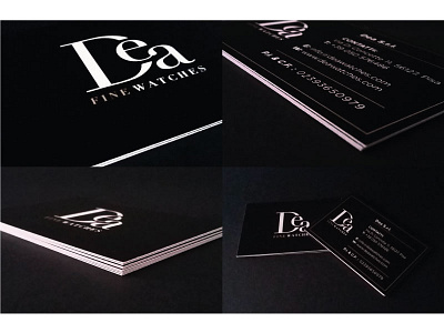 Foto Dribble3 black brand business card didot font identity logo luxury paper pattern watches