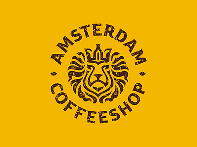 Amsterdam alcohol amsterdam bottle coffeeshop crown king lion logo ornament