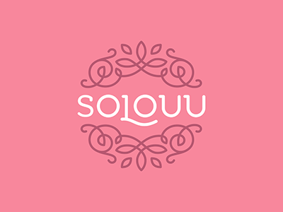 Solouu clothes design dress flowers logo ornament