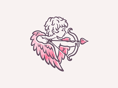 Academy of sexology academy arrow cupid design heart logo sexology wings