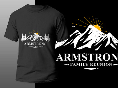 T-shirt Design Armstrong family reunion armstrong tshirt armstrong tshirt brand or company family reunion moden tshirt unique unique logo vector