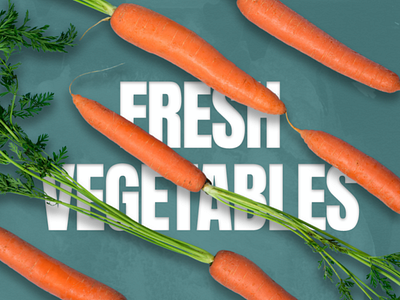 Creative Vegetable Banner animation app art branding design icon illustration minimal typography vector