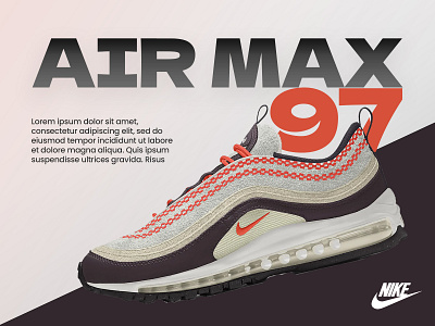 Nike Air Max 97 animation app branding design illustration logo minimal