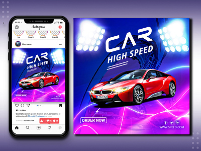 Social Media Car Banner