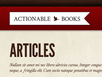 Actionable Books Masthead