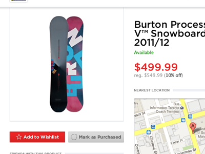 Let's buy a snowboard buttons facebook map typography