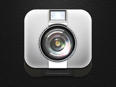 One of many camera lenses element icons mobile texture