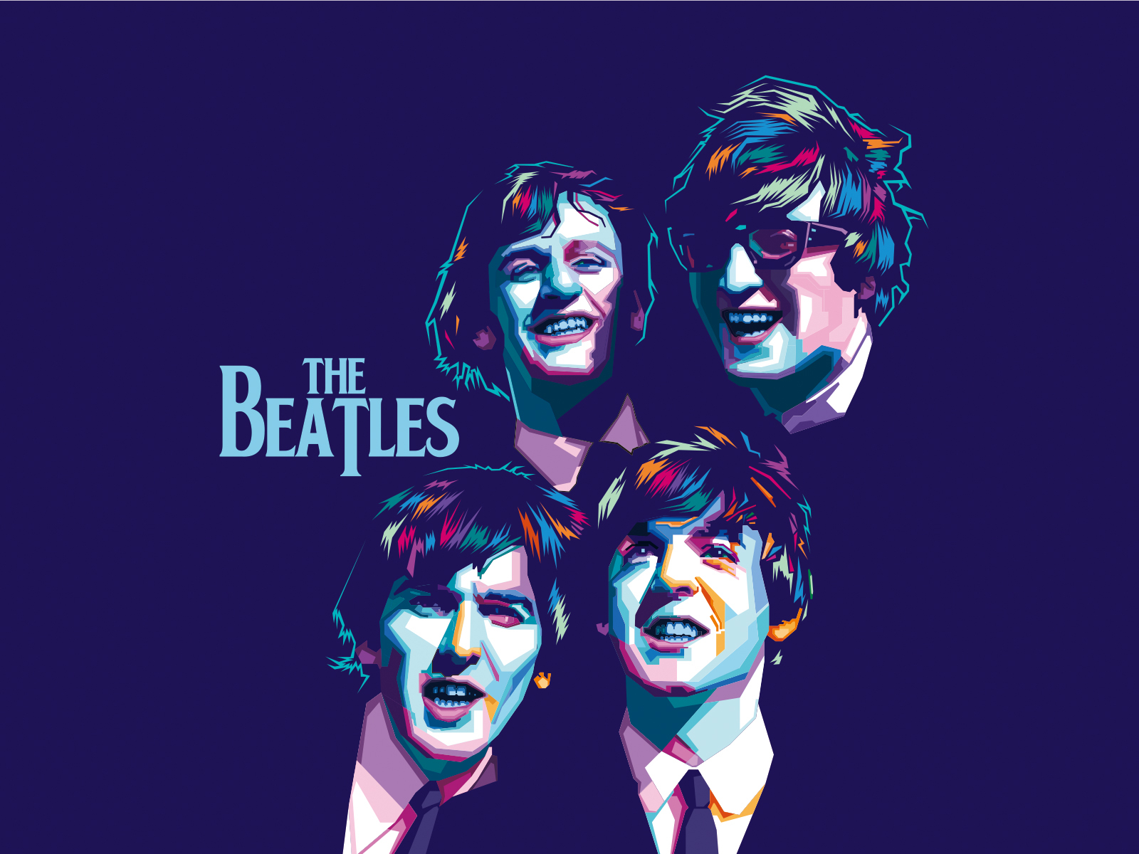 The Beatles in Vector Art by Afdesign_studio on Dribbble