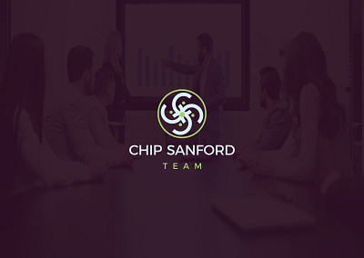 chip sanford team brand design chip sanford team logo flat icon illustration letter logo logotype