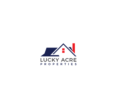 lucky acroe properties logo design brand design hipster house icon luxury logo modern properties logo design realestate