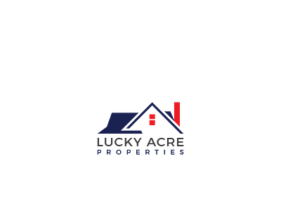 lucky acroe properties logo design