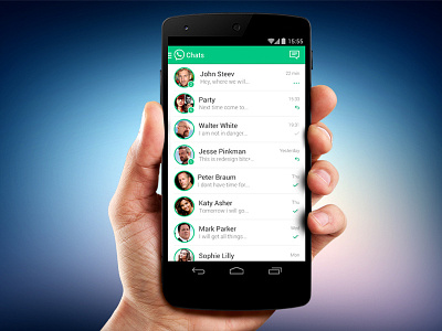 Redesign WhatsApp android app mobile redesign ui ux whatsapp