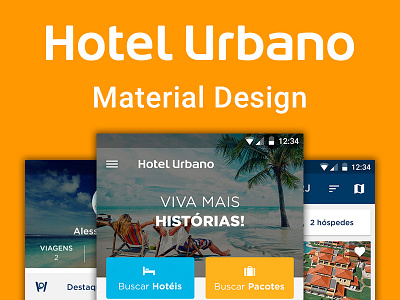 Hotel Urbano - Material Design android app design google home hotel urbano material design mobile reference screen sidebar travel