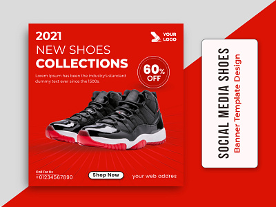 Social Media-Simply-Shoes Banner Template Design