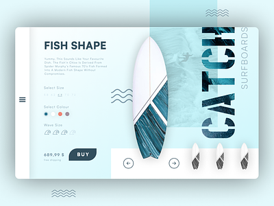 Surfboard Online Shop clean modern onlineshop surf ui uxdesign webdesign website