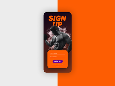 Fitness Studio Sign Up page