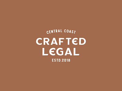 Crafted Legal logo logodesign logodesigner