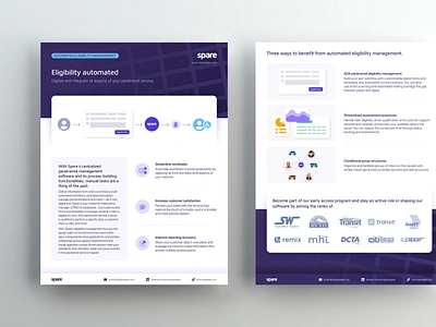 Spare Labs Sell Sheet flyer flyer design sales collateral design sell sheet design