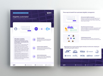 Spare Labs Sell Sheet flyer flyer design sales collateral design sell sheet design