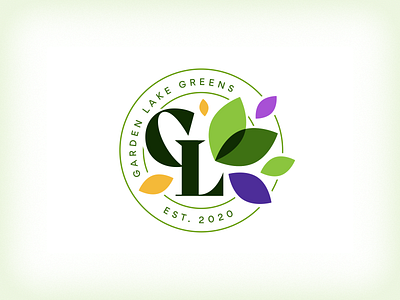 Garden Lake [micro]Greens greens leaves logo logo design logo designer microgreens