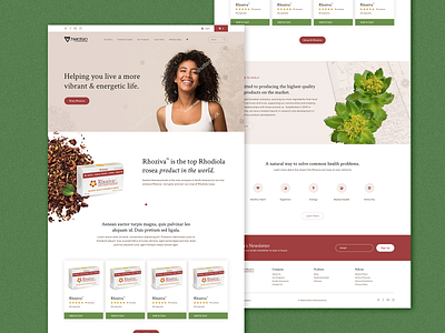 Nanton Nutraceuticals web design web designer