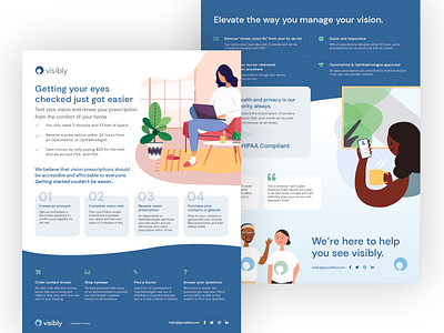 Visibly One Pager one page onepage print design print designer sell sheet sell sheet design visibly