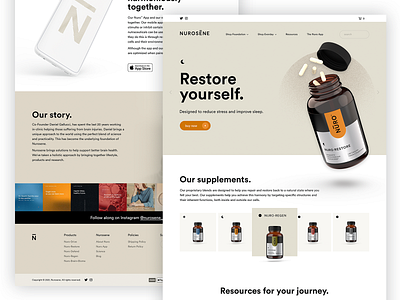 Nurosene Website Design supplements web design website design
