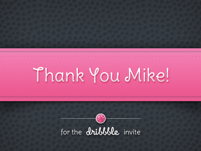 Thanks debut pink slate texture thanks