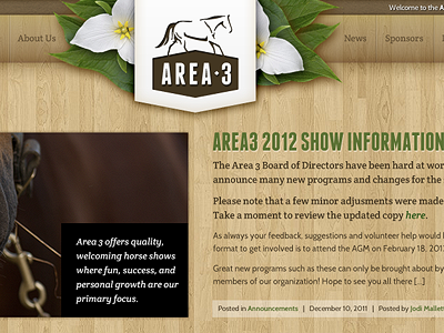 Area3 Re-Design Proposal brown equine flower green horse horses quarter horse tan trillium wood