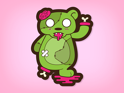 Zombear Sticker