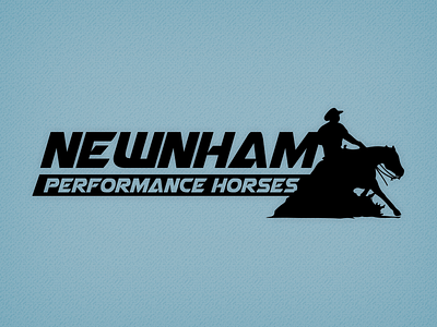 Newnham Performance Horses brand equine horse identity logo reining