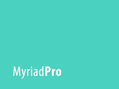 First Love font myriad rebound teal turquoise