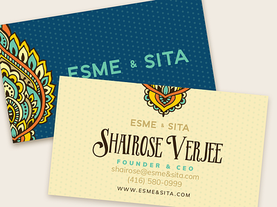 Esme Sita Business Cards business cards