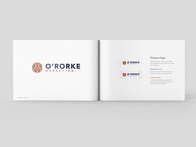 O'Rorke Marketing Brand Guide branding branding guide branding guidelines logo design