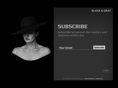 subscribe design 100daychallenge black daily ui 26 dailyui design email figma form gray newsletter subscribe subscribe button subscribe form subscription subscription box subscriptions ui web woman