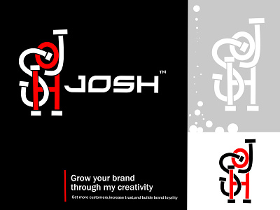 Name logo's (Josh) branding design designer graphic design icon iconography ilustration logo minimal typography ui ux