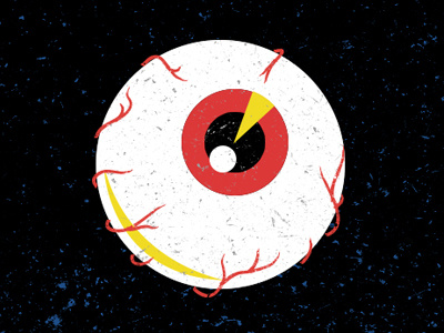 Eyeballin eye eyeball icon iconography illustration logotype spacy
