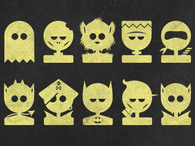 The Usual Suspects halloween icon icons mosters