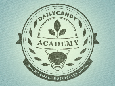 DailyCandy Academy Revised badge crest logo logotype