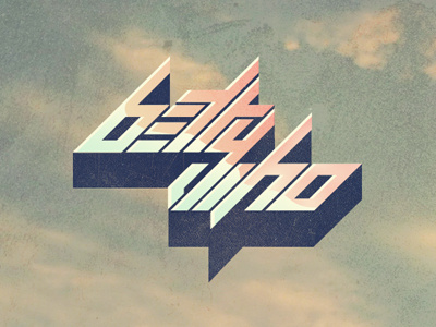 Betty Who 2 custom futuristic logo logotype retro typography