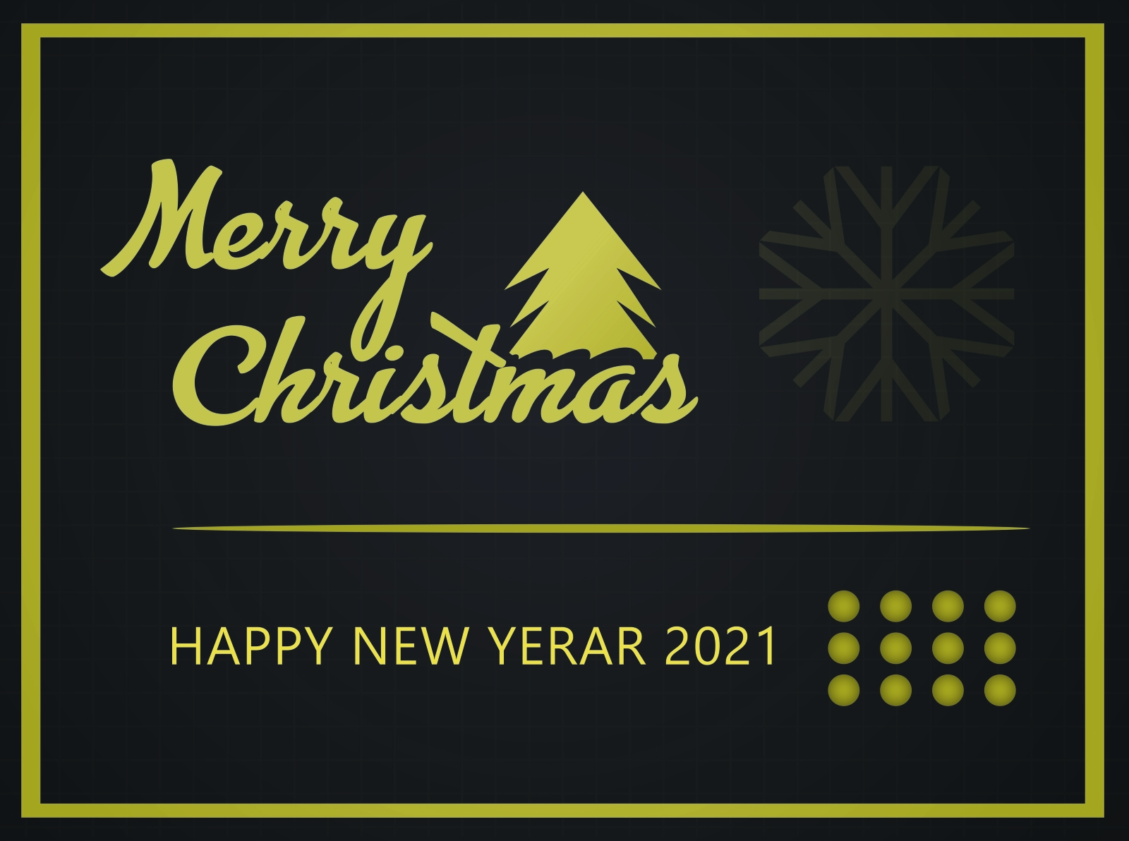 Merry Christmas And Happy New Year 2021 Background Design by Alamin Hossen  on Dribbble