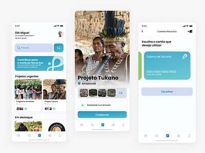 Nova Era app - crowdfunding collaborate collaboration crowdfunding figma help indio method payment projects projetos ui ux