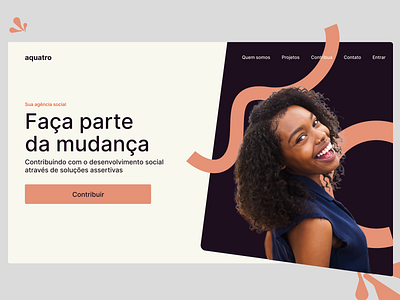 Aquatro - Social Agency agency community figma help new ong people popular social ui ux