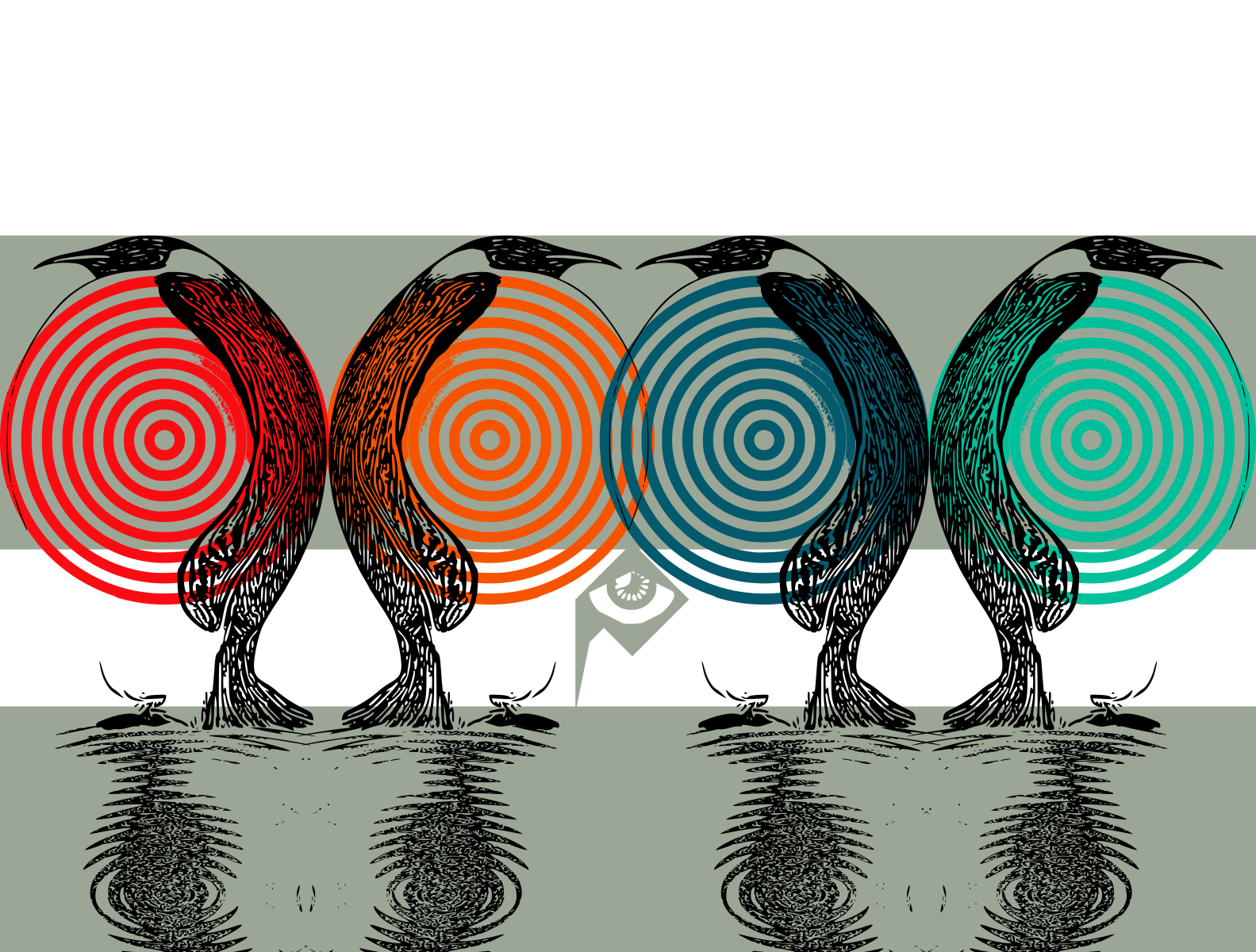 penguin color by POSESO on Dribbble