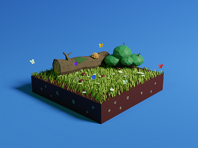 Wooden Meadow (low-poly